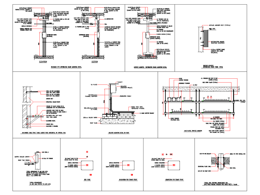 Electrical Typical Installation Details — Complete 7-Sheet Set screenshot
