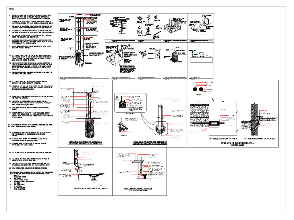 Electrical Typical Installation Details — Complete 7-Sheet Set screenshot